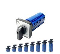 KLVN LW26-20 YMW26 Series Silver Contact 1-8 Poles 20A 690V Control Power Rotary Selector Changeover Cam Switch LW28-20(20A-102,8P-32 Terminals)
