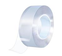 KLVN Washable Strong Adhesive Tap Multi-Function Removable Double-Sided Tape, Reusable Transparent Tape Rolls for Indoor and Outdoor (Color : 3 m, Size : 3 cm)
