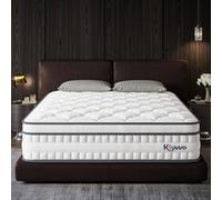 Klyvvo Matelas 160x190 cm Hauteur 26cm, 7 Zones Matelas à Ressorts, H3 Degré de Fermeté, Hybride Matelas avec 1000 Ressorts et Mousse,2 Personnes Indépendance de Couchage,Soulage la pression,Respirant