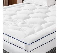 Klyvvo Microfibre Surmatelas 140x200x8cm, Protege Matelas Doux, Surmatelas Matelassé pour Matelas Durs, Ressorts de Boîte, Lits D'invités et Canapés, Garnissage 1000g, Idéal pour 2 Personnes