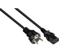 KM P0030-S050 - Câble secteur Fiche à contact de protection type E+F, noir, 1,00