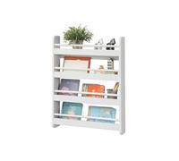 KMB08-K-W Bibliothèque Murale Etagère à Livres Enfants Etagère de Rangement avec 4 Etages