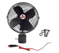 KMGDM Ventilateur de refroidissement en métal robuste à faible bruit 12 V 24 V 12 V 24 V Fonctionnement silencieux pour camions, bateaux, systèmes de ventilation de véhicule