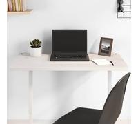 KMUNGDWG Plateau de table en pin massif blanc 80 x 40 x 2,5 cm, plateau de bureau avec 2 trous de câble, coins arrondis, laqué, pour table de bureau, table basse ou plateau de construction de meubles