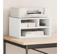 KMUNGDWG Support d'imprimante blanc 40 x 32 x 22,5 cm en bois - Organiseur multifonction pour imprimantes, dossiers, livres et fournitures de bureau, peut également être utilisé comme bibliothèque