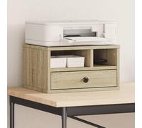 KMUNGDWG Support d'imprimante en chêne Sonoma - 40 x 32 x 22,5 cm - En bois - Organiseur multifonction pour imprimantes, dossiers, livres et fournitures de bureau - Peut également être utilisé comme