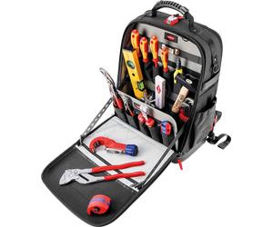 KN 00 21 50 S - Sac à dos à outils module X18 - sanitaire, 17 pièces