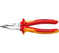 Knipex Pince combinée pointue 08 26 185 VDE chromée 185 mm poignées multicouches 1 pièce