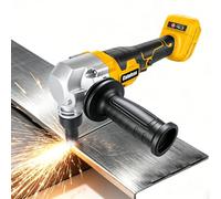 Knabber Grignotant en tôle compatible avec batterie Dewalt 20 V, 450 W sans fil avec moteur sans balais, 30 000 tr/min, tête rotative à 360 °, ciseaux à tôle électrique pour acier inoxydable et
