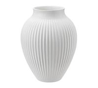 Knabstrup Keramik Vase strié Knabstrup 20 cm Blanc