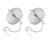 Knadgbft Lot de 2 boules à thé pratiques avec filtre à thé et épices