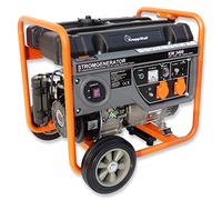 KnappWulf Générateur de courant de secours KW3400 - Moteur à essence 4 temps 7 CV - 2 x 230 V - 1 x 12 V 3000 W AVR - Sécurité contre les manques d'huile - Réservoir en plastique - Capacité du