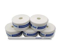 KNAUF® Lot de 5 bandes de recouvrement en fibre de verre - Rouleau 25m x 50mm - Bandes d'armature pour joints - Ruban pour la Réparation de Cloison Sèche - Set avec 1 crayon de charpentier DEWEPRO®