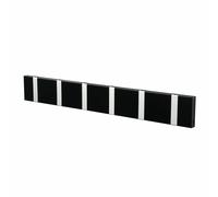 Knax garde-robe horizontalement 6 crochets noir Loca - 5711394160403