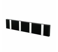 Knax Manteau de mur horizontalement 4 crochets noir Loca - 5711394140405