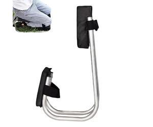 Kneeling Stool For Gardening - Metal Adjustable Portable Garden Kneeler | Seat | Comfortable Bench Stool For Sitting or Kneeling | Gardening Tool For Vegetable Garden Planting And Outdoor Use