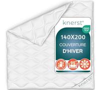 KNERST Couette Hiver 140x200 PolarDream, Couette Tres Chaude en Microfibre | Couette chaude hiver, couverture de lit epaisse, douce et respirante, couette tres chaude lavable pour nuits froides
