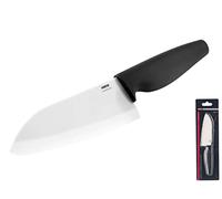 Knife "Santoku" white ceramic blade cm.14