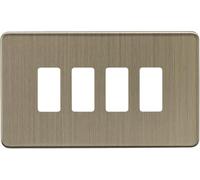 Knightsbridge Façade grille 4G - Laiton antique