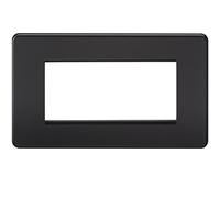 Knightsbridge SF4GMB Façade modulaire sans vis 4G 230 V Noir mat