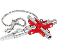 KNIPEX 00 11 06 V01 Clé universelle "Construction" la clé standard pour armoire électrique 96 mm