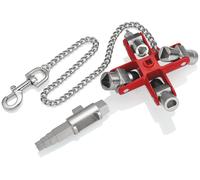 KNIPEX 00 11 06 V01 - Métallique - Rouge - Zinc moulé sous pression - 4 pied(s) - Cercle - Demi-cercle - Carré - Triangle - 6 mm - 3-5 mm