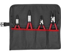 Knipex Jeu de 4 pinces pour circlips 00 19 56 V01 – int./ext. Ø 12–60 mm – trousse roulante