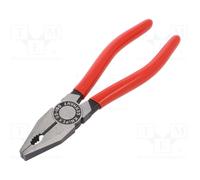 Knipex Pince universelle 03 01 180 – 180 mm, poignées gainées en plastique