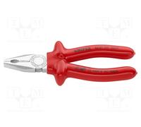 Knipex KNIPEX Pince universelle, chromée isolée suivant VDE 180 mm Quantité:1