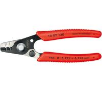 KNIPEX 12 82 130 SB Pince à dénuder pour câbles à fibres optiques avec gaines de poignée en plastique brunies 130 mm