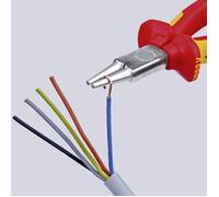 Knipex Pince à becs ronds 22 06 160 chromée, isolée suivant VDE 160 mm