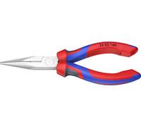 Knipex Pince à becs demi-ronds 25 05 160 – droite, chromée, avec gaine 160 mm
