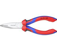 Knipex 25 25 160 pour l'électronique et la mécanique de précision Pince plate à becs ronds coudée à 40° Acier Chrome-Vanadium 160