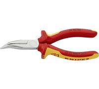 Knipex 25 26 160 VDE Pince plate à becs ronds coudée à 40° Acier magnétique Chrome-Vanadium 160 mm