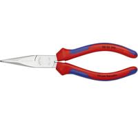 Knipex Pince plate 30 25 190 - à becs ronds, droite, Chrome-Vanadium, 190 mm, poignées gainées