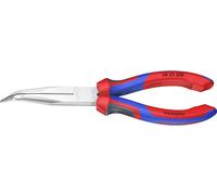 Knipex 38 25 200 pour l'électronique et la mécanique de précision Pince plate à becs ronds coudée à 40° Acier électriqu