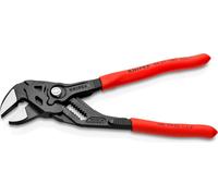 KNIPEX 86 01 180 SB Clé à pince Pince et clé à vis en un seul outil recouvert de plastique gris atramenté 180 mm (carte SB/blister)