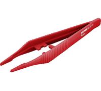 Knipex Brucelles en plastique 92 69 84 – bouts carrés émoussés, pointe fine – 130 mm – 1 pièce