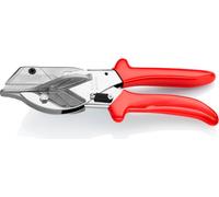 KNIPEX 94 35 215 EAN Ciseaux à onglet pour profilés en plastique et en caoutchouc avec gaines en plastique chromé 215 mm