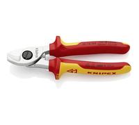 Knipex 95 16 165 Pince coupe-câbles VDE Adapté pour (technique d'isolation) câbles en alu et en cuivre à 1 ou plusieur