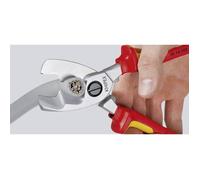 Knipex 95 16 200 Pince coupe-câbles VDE Adapté pour (technique d'isolation) câbles en alu et en cuivre, à 1 ou plusieur