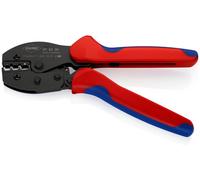 Knipex 97 52 36 SB, pince à sertir PreciForce®, avec gaines multicomposants, brunies, 220 mm, (carte SB/blister), 1 pièce.