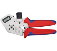 KNIPEX 97 52 63 DG Pince à sertir à quatre becs pour contacts tournés avec gaines multi-composants chromée 195 mm