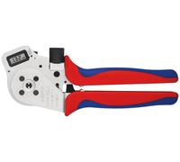 KNIPEX 97 52 65 DG Pince à sertir à quatre becs pour contacts tournés avec gaines multicomposants chromée 250 mm