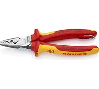 KNIPEX 97 78 180 T BK Pince à sertir pour embouts de câble VDE 180 mm