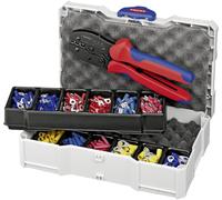 Knipex 97 90 21 Pince à sertir pour cosses isolées, pour connecteurs enfichables isolés, pour connecteurs de jonction isolés 0.5 à 6 mm² assortiment à sertir