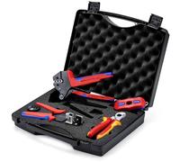 Knipex 97 91 04 V03 pince à sertir, pour professionnels, pour pinces Mallette à outils équipée (l x H x P) 280 x 80 x 280 mm