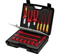 Knipex 98 99 11 Jeu d'outils pour électricien en valise 17 pièces