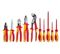 Knipex 989830US 10 -Piece 1000V Insulated Pliers, Cutters, and Screwdriver Industrial Tool Set