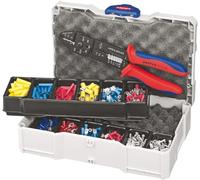 Knipex 97 90 25 Set d'outils de sertissage 301 pièces pour cosses isolées, pour connecteurs mâles non-isolés, pour connecteur